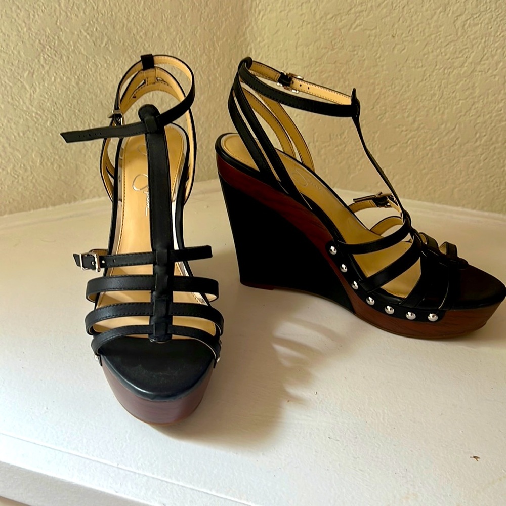 Never worn Jessica Simpson wedged heels